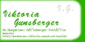 viktoria gunsberger business card